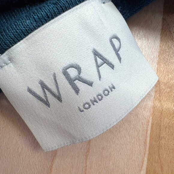 Wrap London Teal Linen Tunic Top With Roll Tab Sleeves Size UK 14 US 10 - Picture 9 of 12